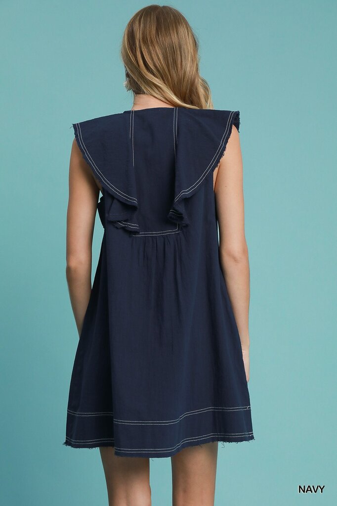 Ruffle Collar Dress