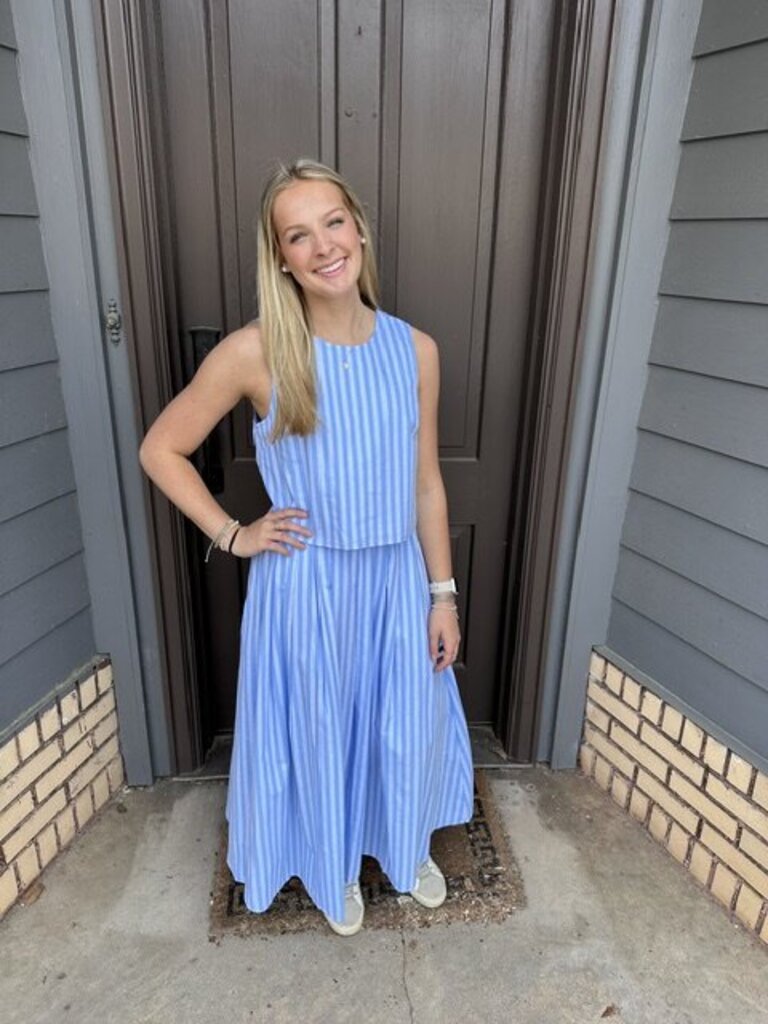 Striped Skirt Set
