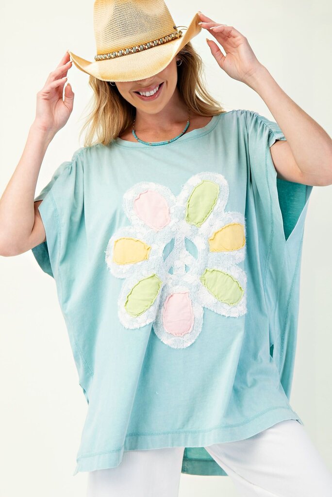 Flower Patch Mineral Wash Top