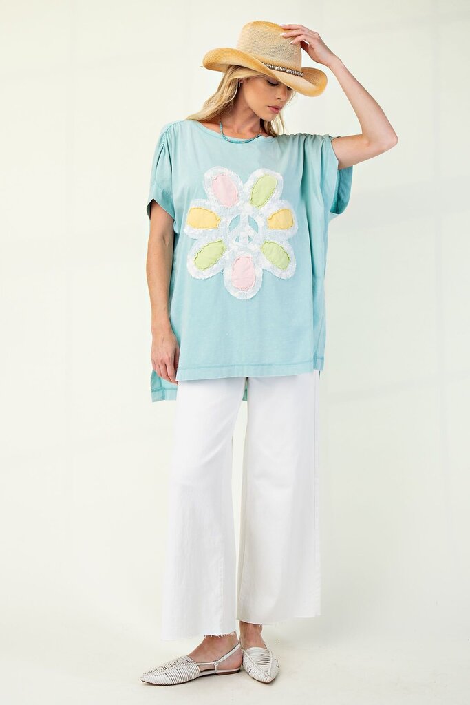 Flower Patch Mineral Wash Top