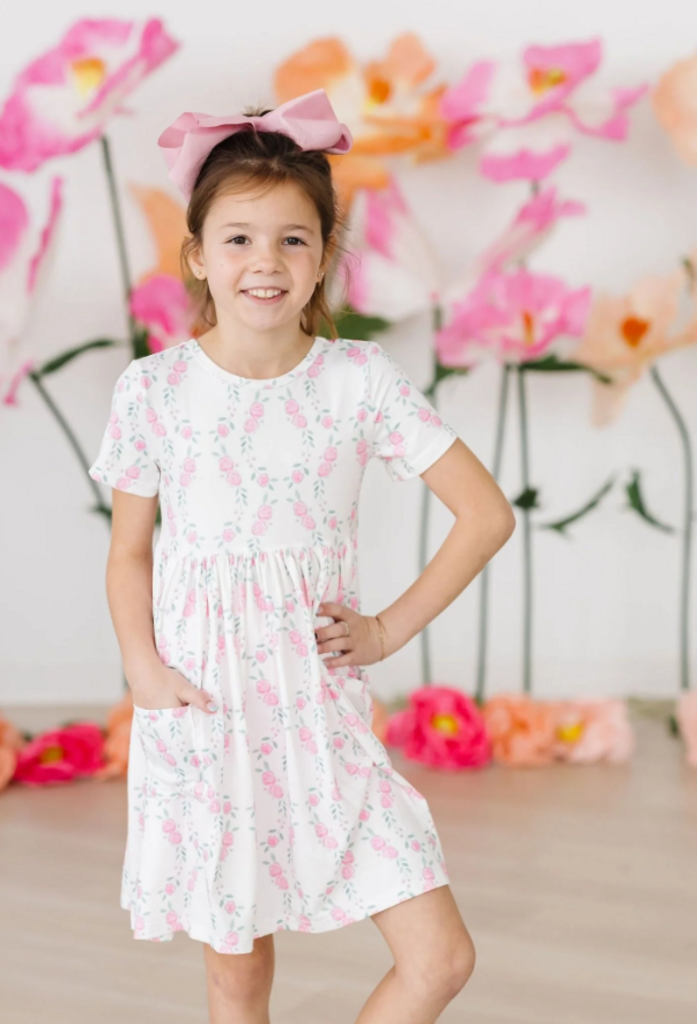 Rosie Posie S/S Pocket Twirl Dress