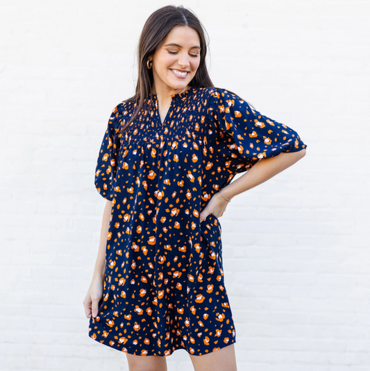 Navy Amelia Party Dress