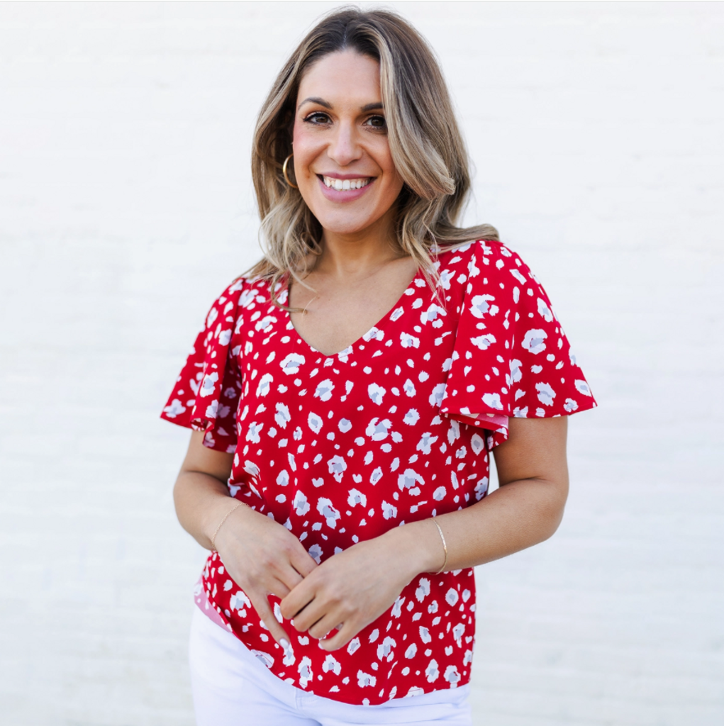 Crimson Party Animal Top