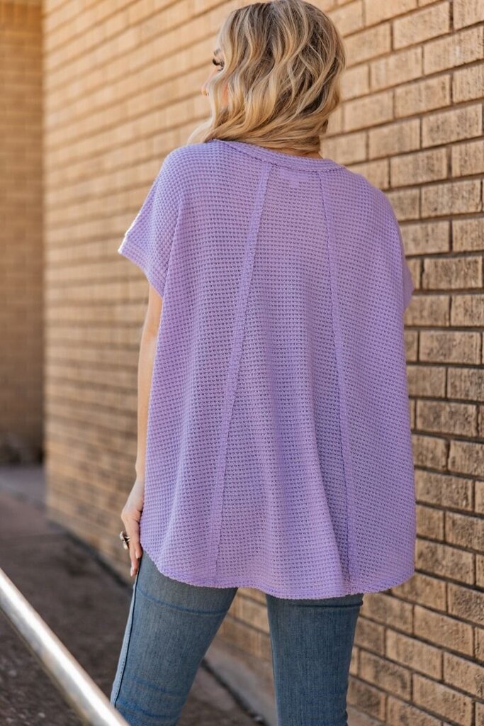 Orchid Crochet Poncho Top- Curvy