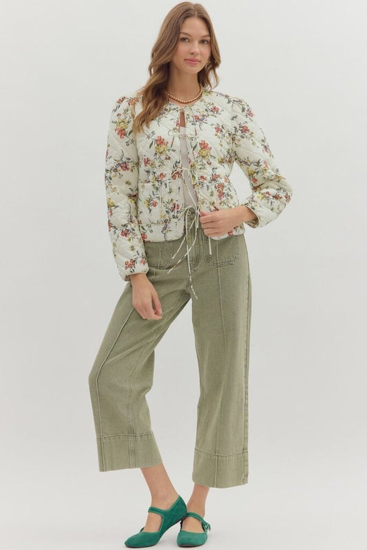 Floral Puff Jacket