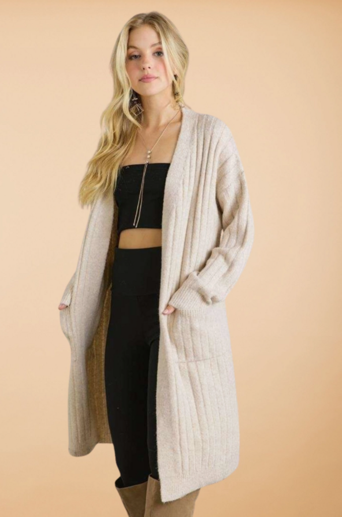 Super Soft Rib Knit Cardigan