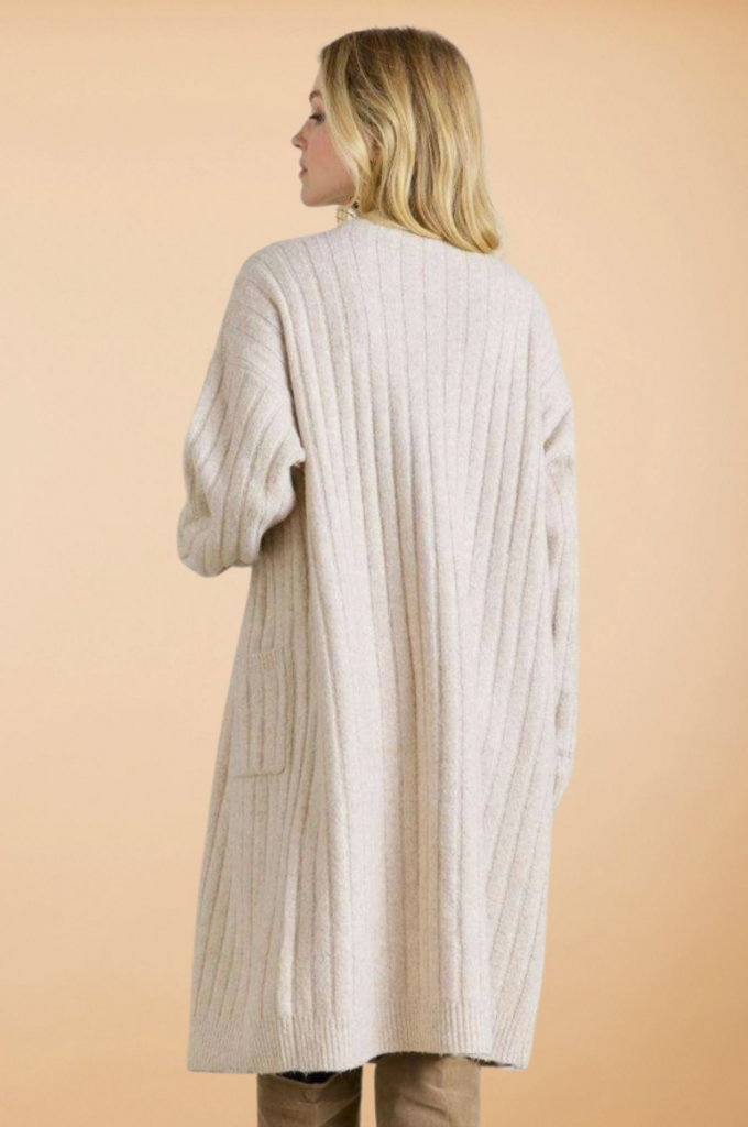 Super Soft Rib Knit Cardigan