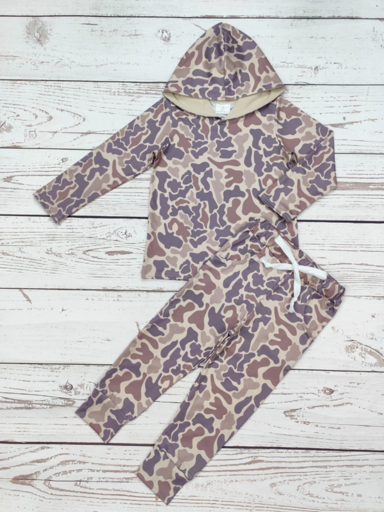 Boys Camo Pant Set