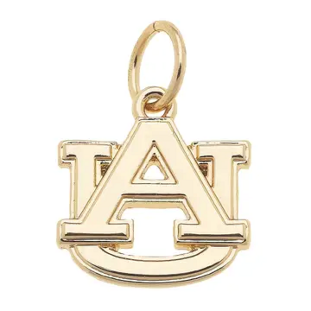 AU Shiny Gold Logo Charm