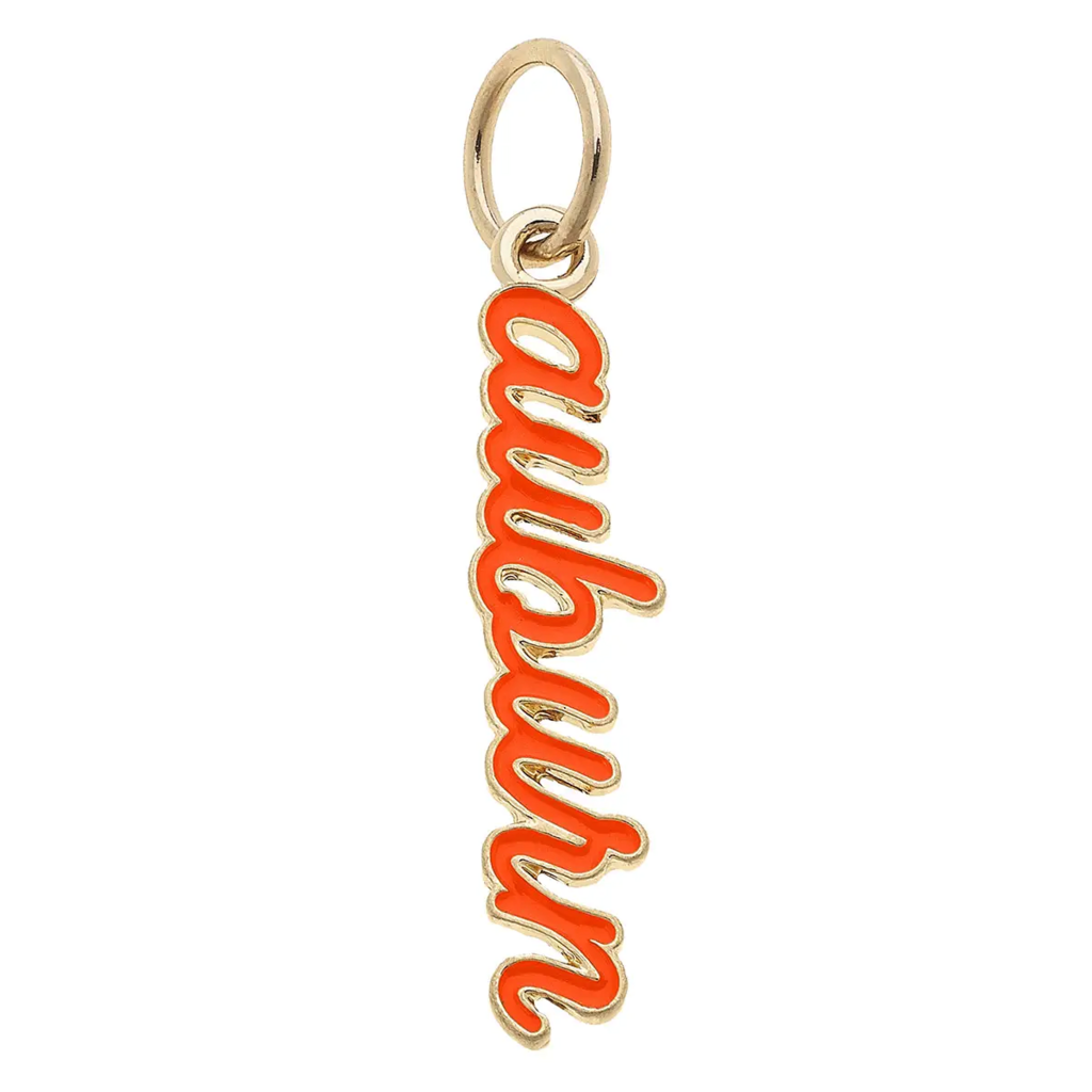 AU Enamel Script Charm