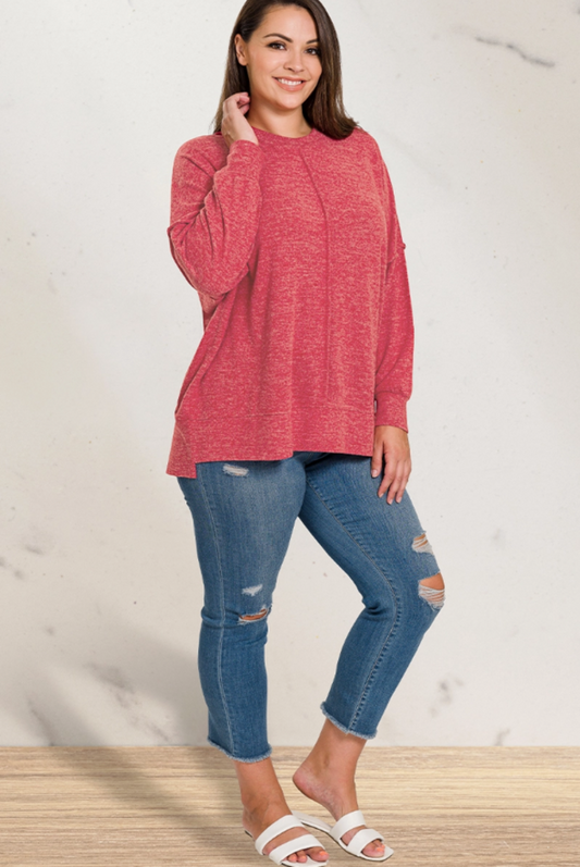 Brushed Hacci Oversized Sweater