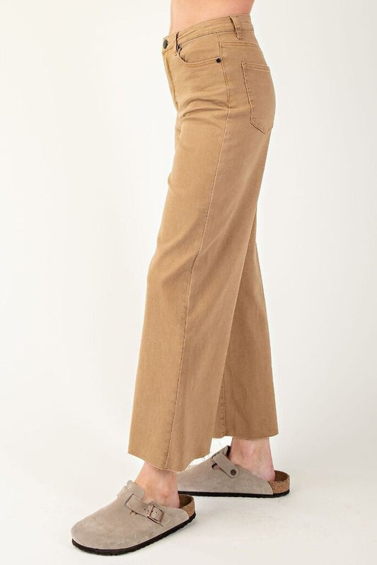 Soft Stretch High Waist Pants Latte