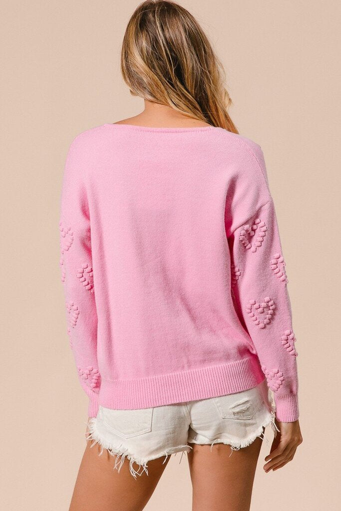 Heart PomPom Sweater