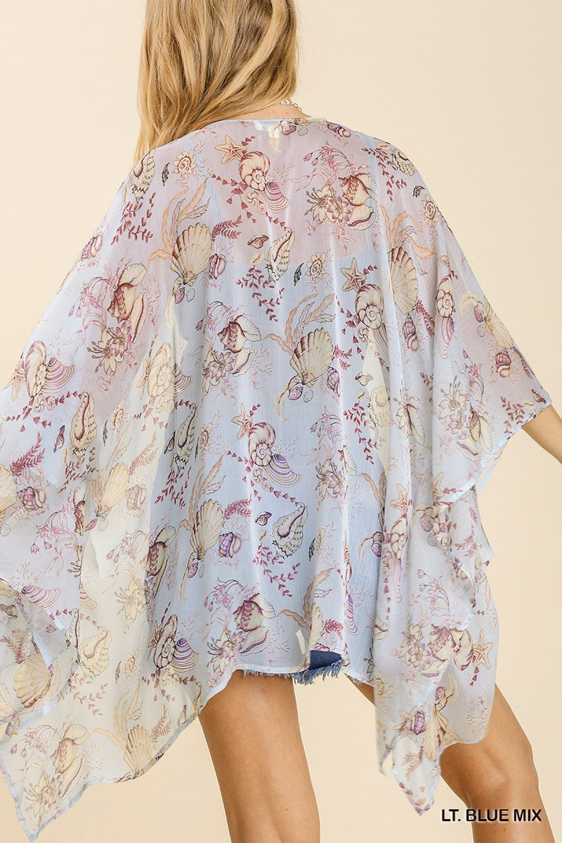 Blue Beach Themed Kimono
