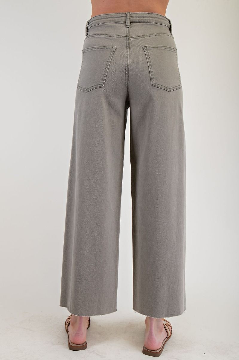 Stretch Twill High Waisted Pants