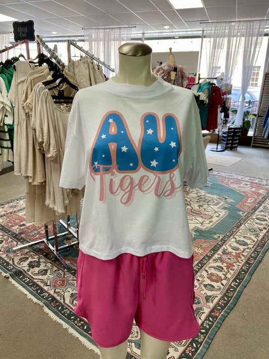 AU Tigers Crop Tee