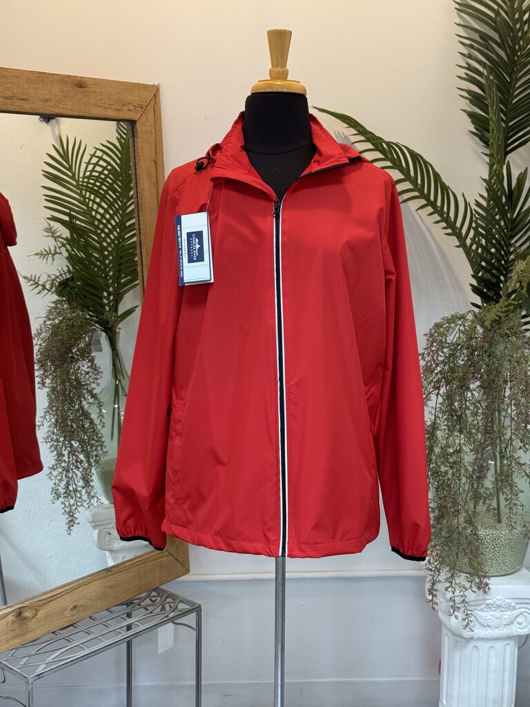 Charles River Full Rain Jacket RED