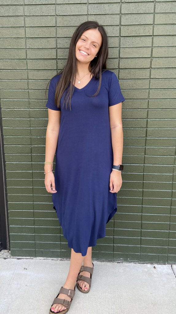 Navy T-Shirt Dress