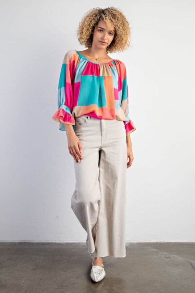 Soft Stretch Wide Leg Pants ECRU