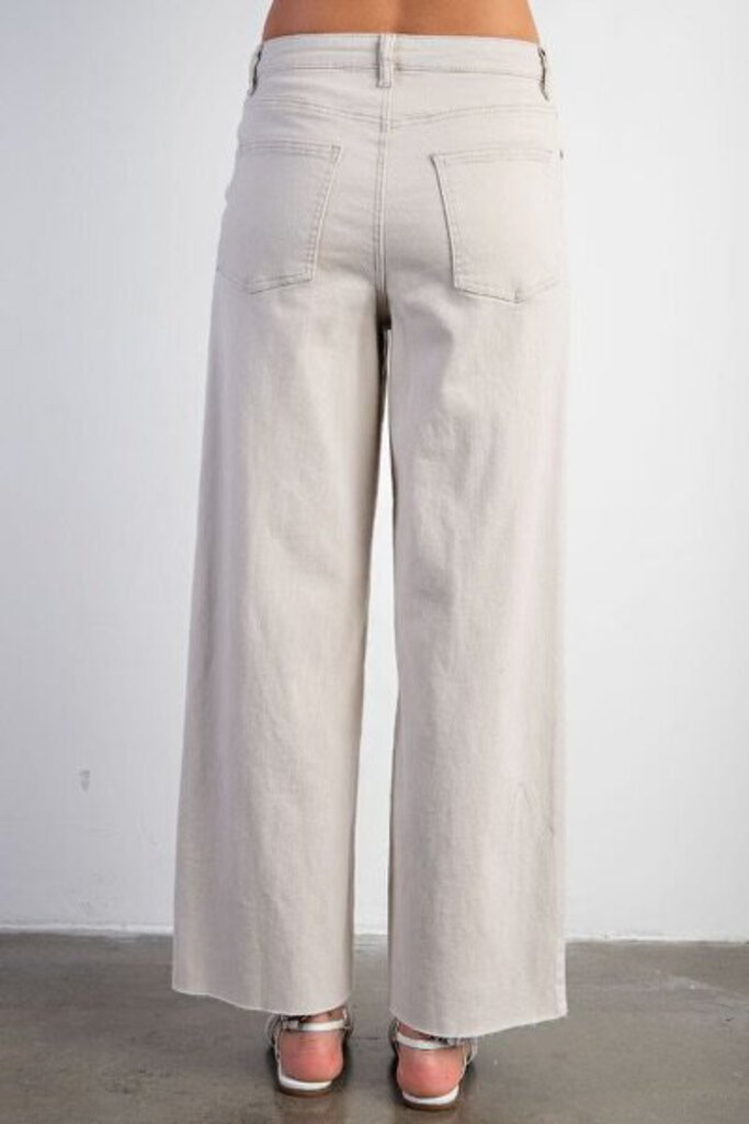 Soft Stretch Wide Leg Pants ECRU