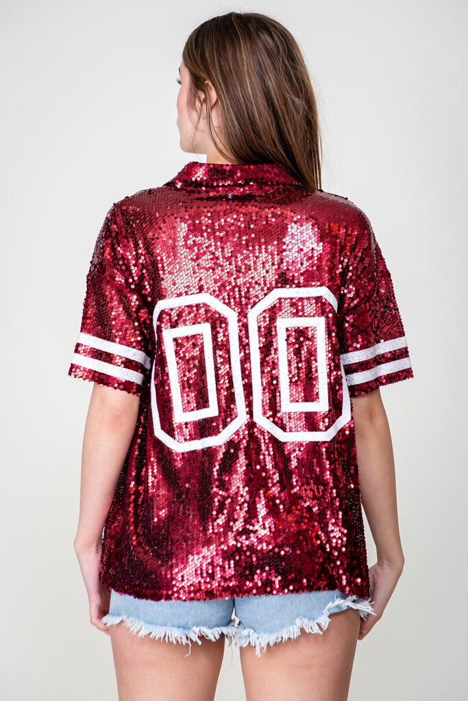 Sequin Game Day Top