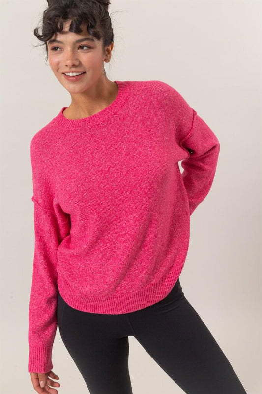 Sweater Top - Raspberry