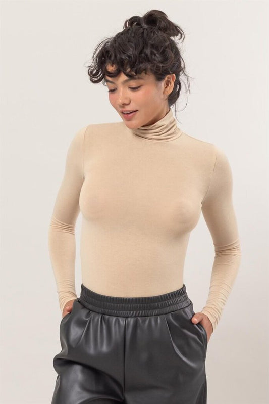 Taupe Turtle Neck