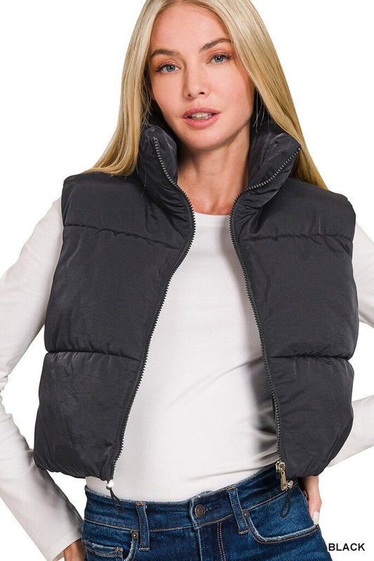 BLACK Puffer Vest