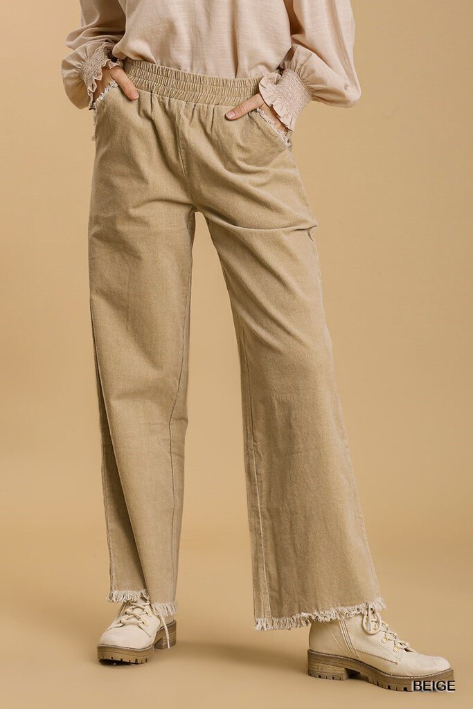 Beige Corduroy Pants