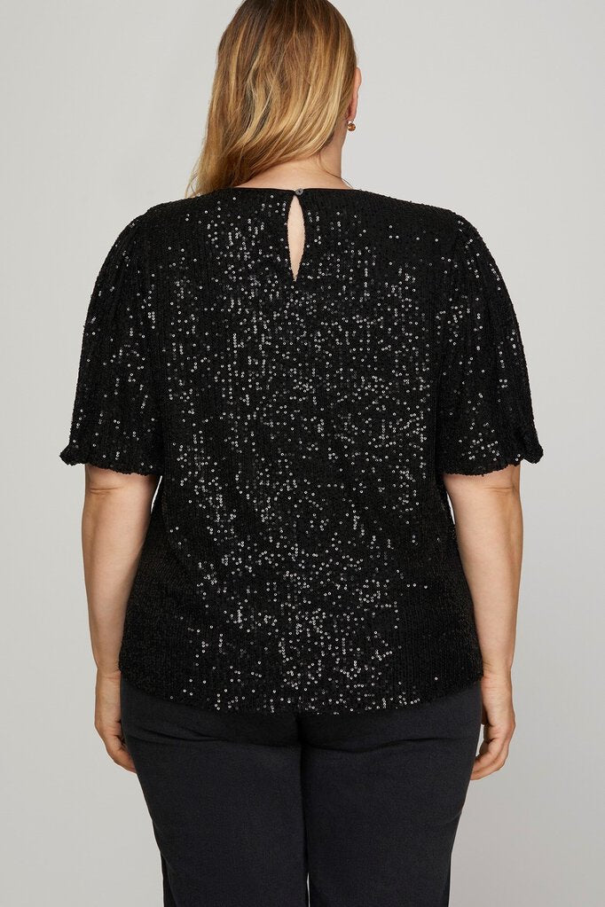 Curvy Sequin Top