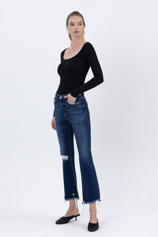High Rise Kick Flare Jeans