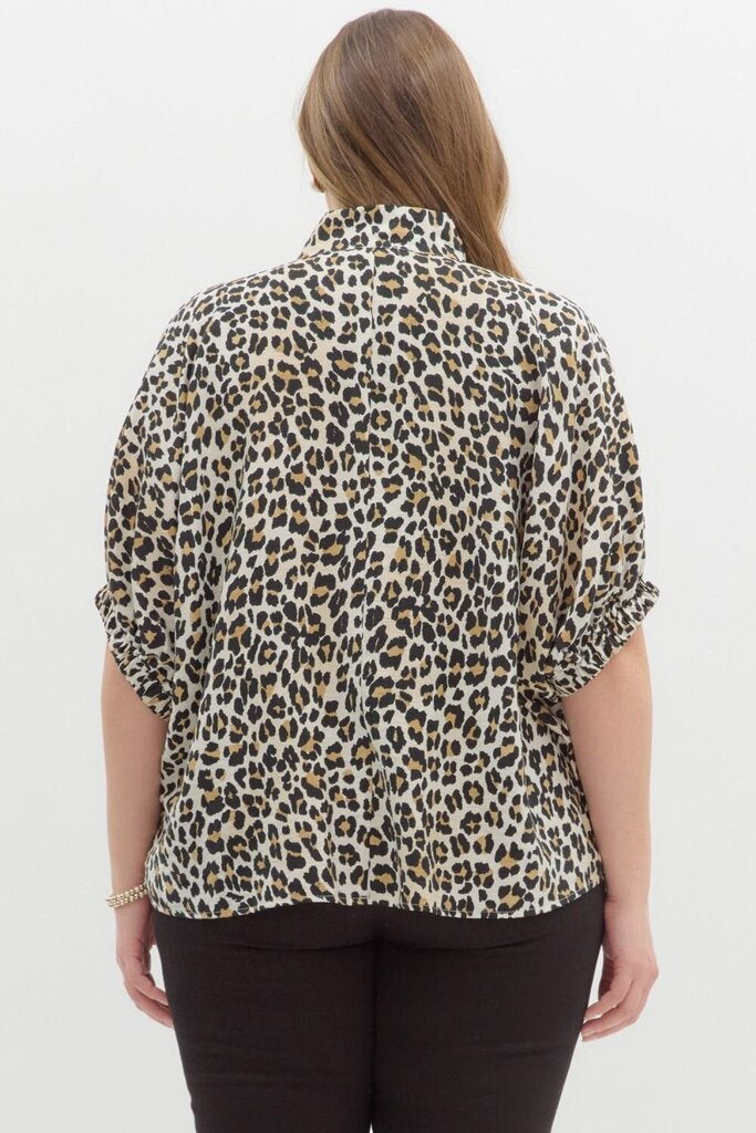 Cheetah & Stripe Dolman Sleeve