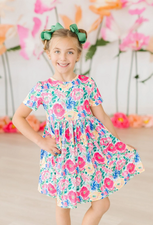 Sunshine Blooms Tank Twirl Dress