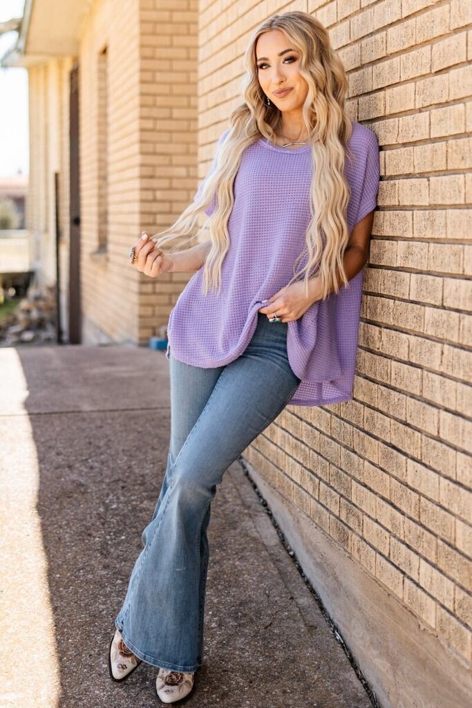 Orchid Crochet Poncho Top- Curvy