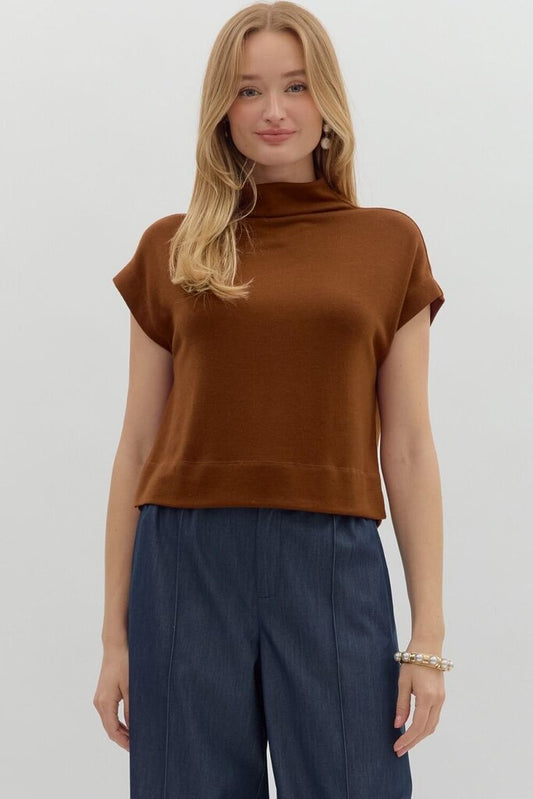 Mock Neck Top