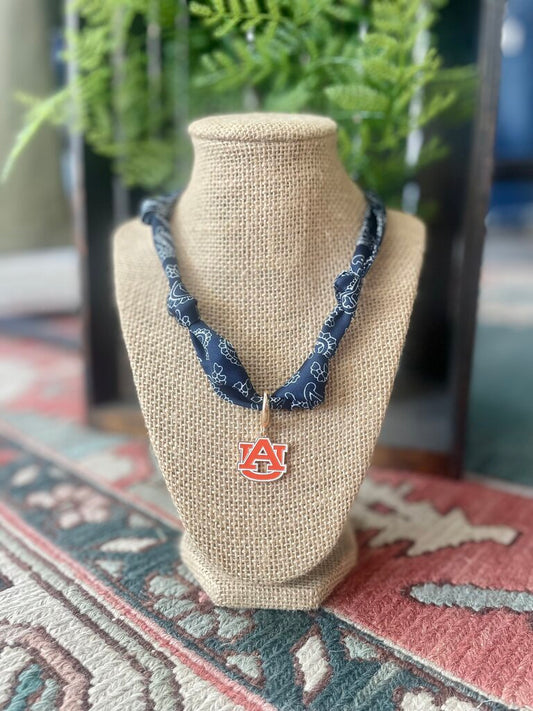 Auburn Scarf Necklace