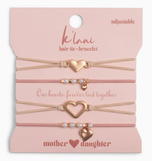 Mother/Daughter Hair Tie Bracelets
