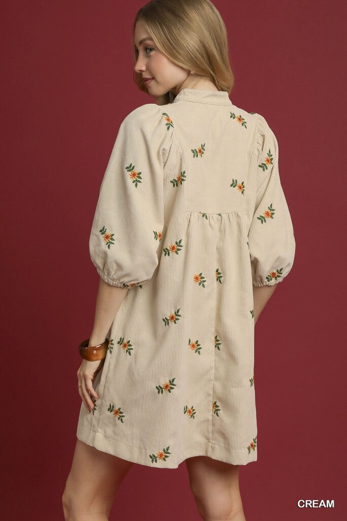 Sunflower Corduroy Dress