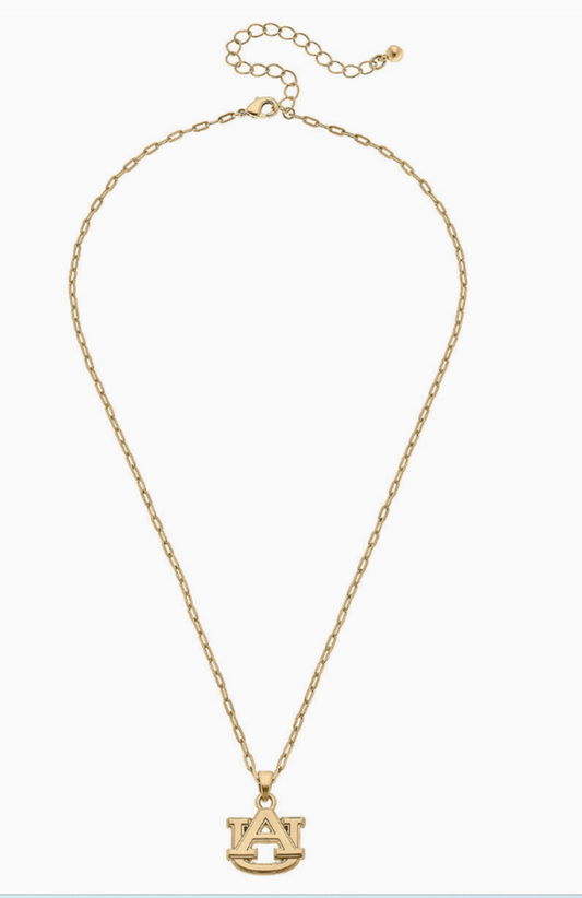 Auburn 24k gold plated pendant necklace