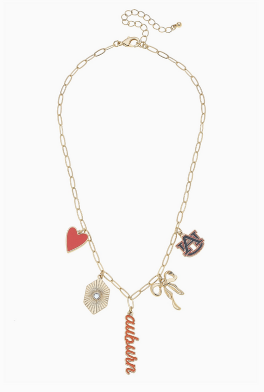 Auburn Paper Clip Necklace