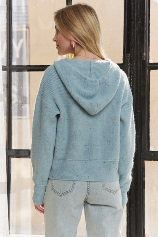 Button Up Hoodie Sweater