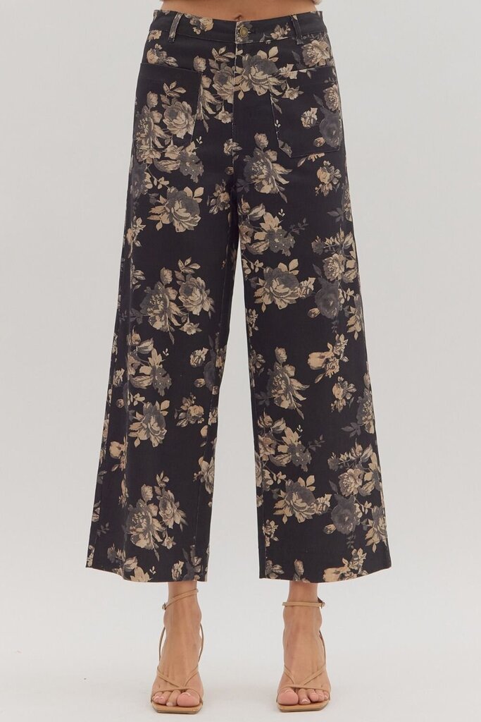 Floral Ankle Length Pants