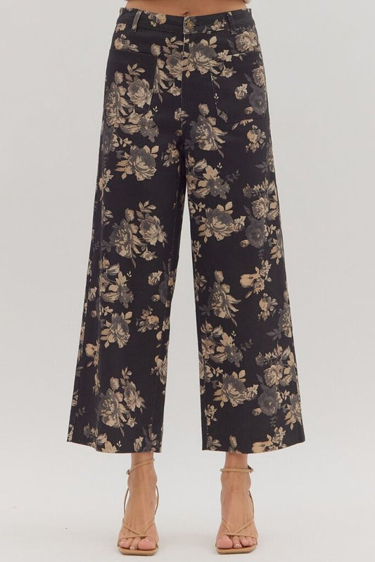 Floral Ankle Length Pants