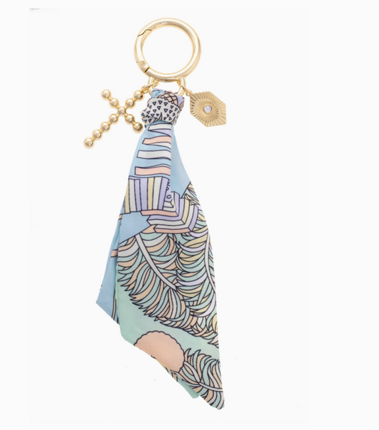 Louisa Beaded Cross Scarf Bag Charm