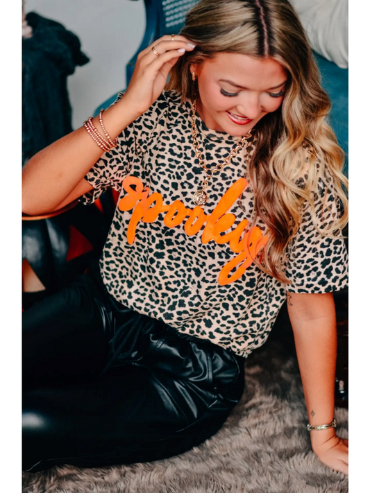 Spooky Leopard Tee