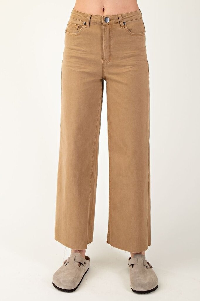 Soft Stretch High Waist Pants Latte