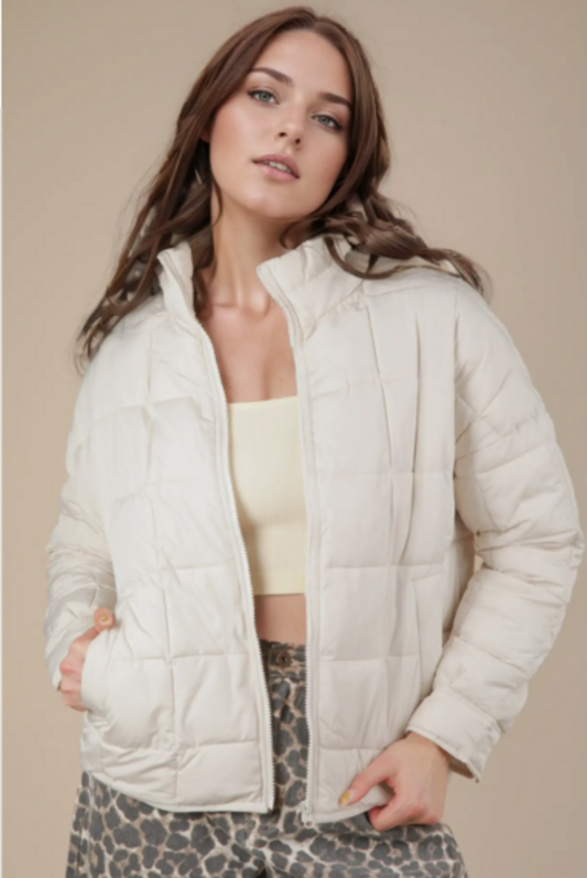 Solid Puffer Jacket
