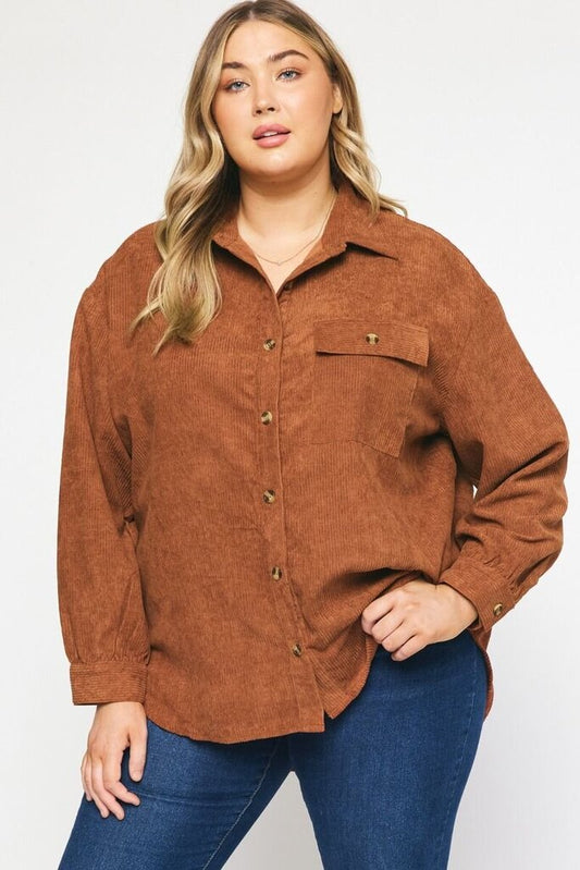 Corduroy Button-Up