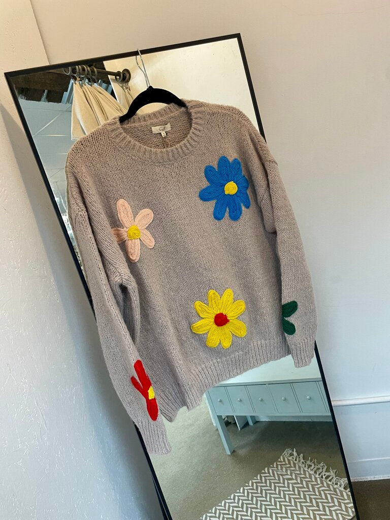 Daisy Knit Sweater