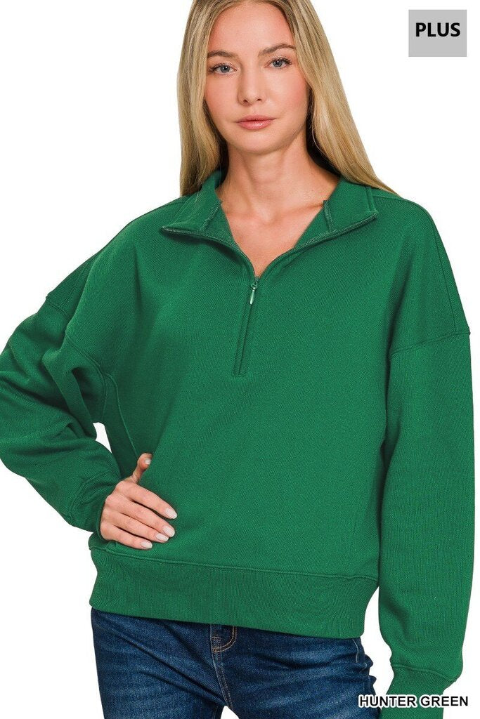 Fleece High Neck Sweatshirt